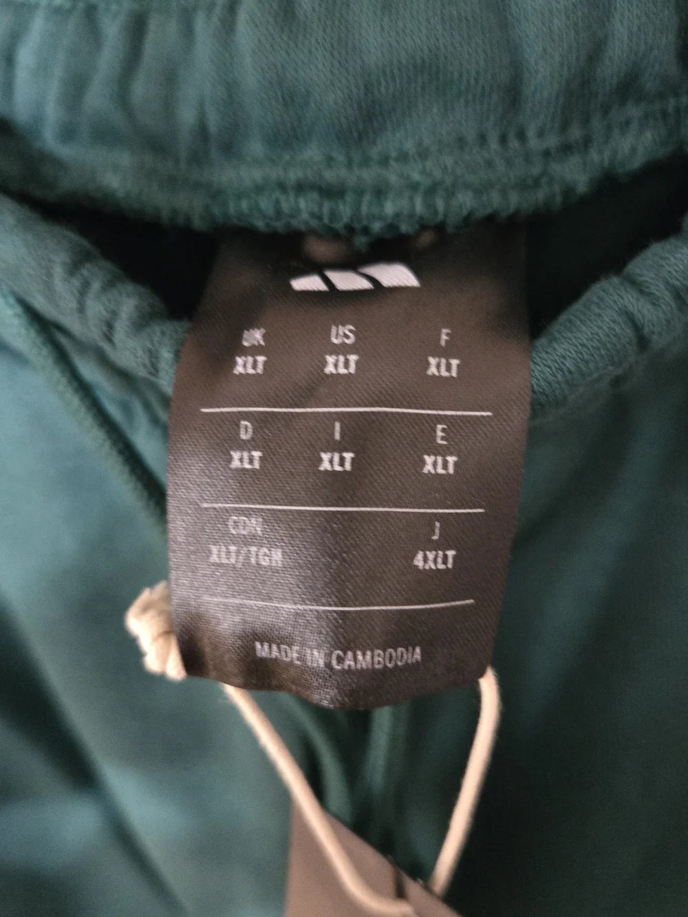 adidas Collegiate Green And Powder Teal Athletic Mens XLT Drawstring Shorts NWT